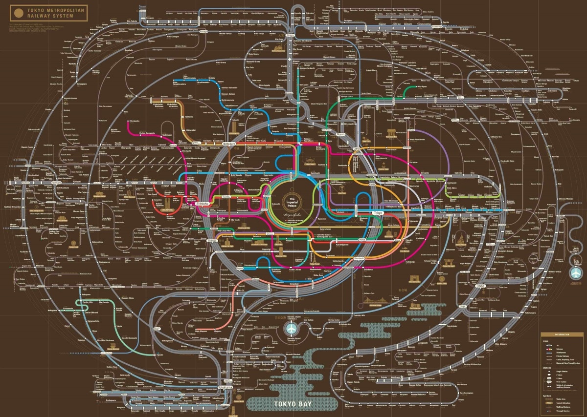 Intro Sequence: Tokyo's Train Map