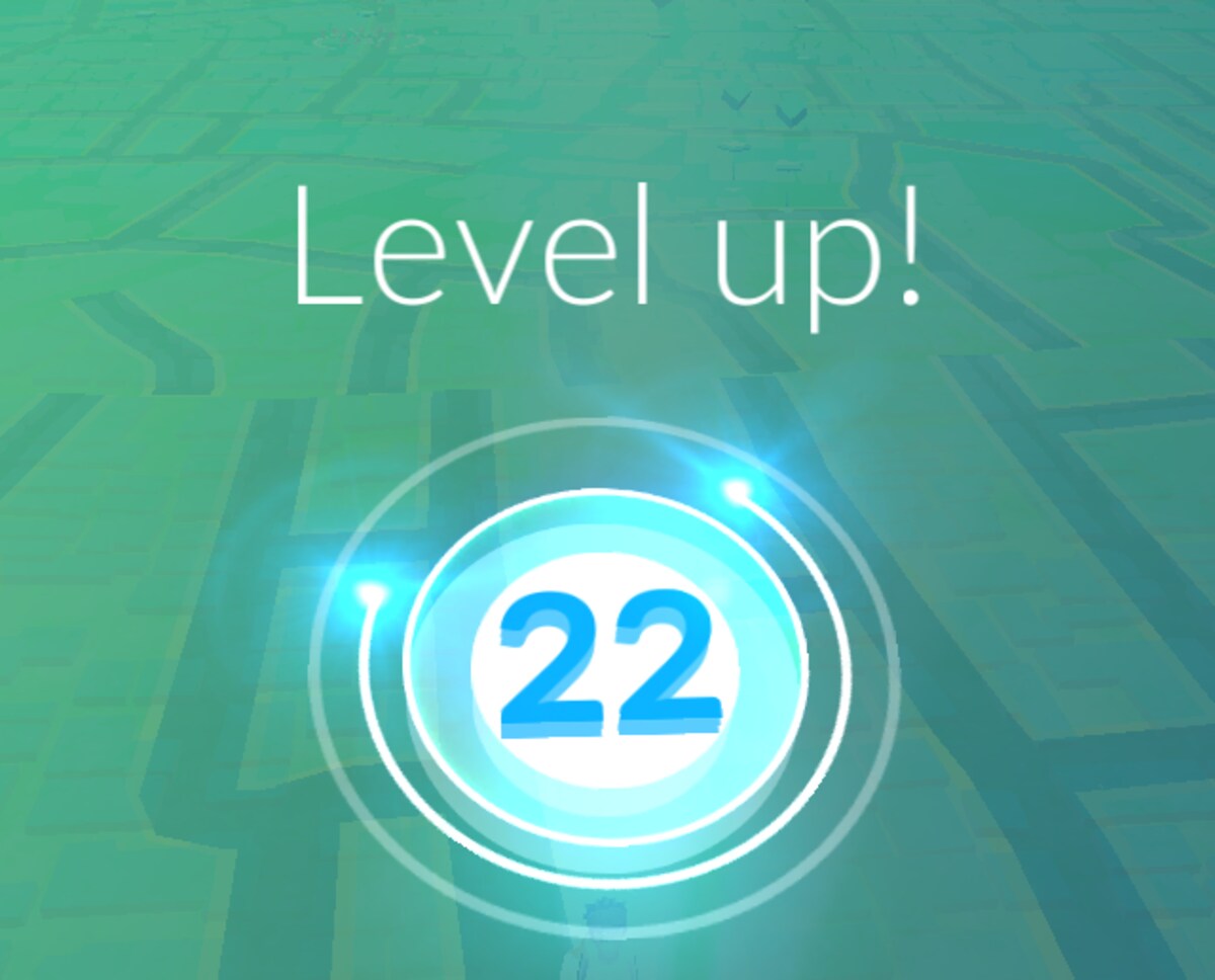 Level-up Rewards in Pokemon Go