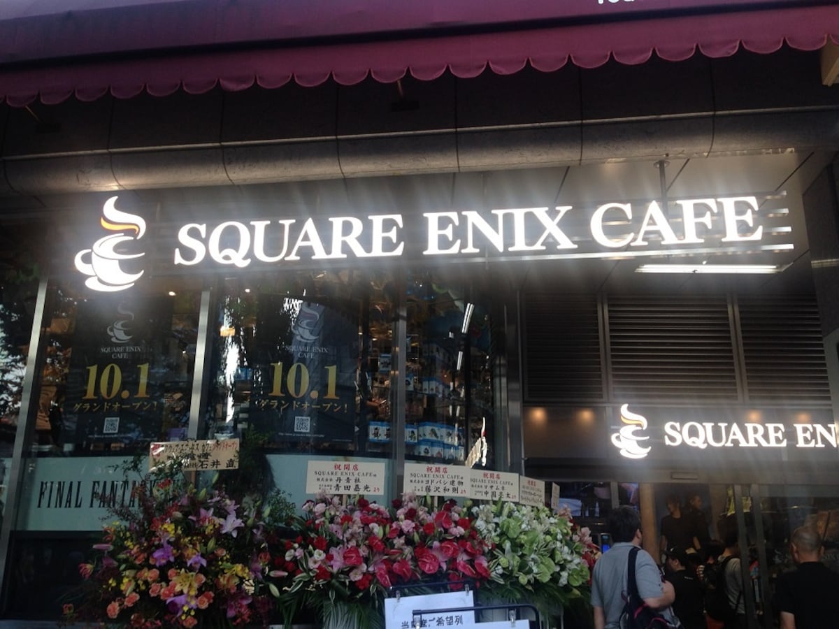 Square Enix Café in Osaka for Game Fans