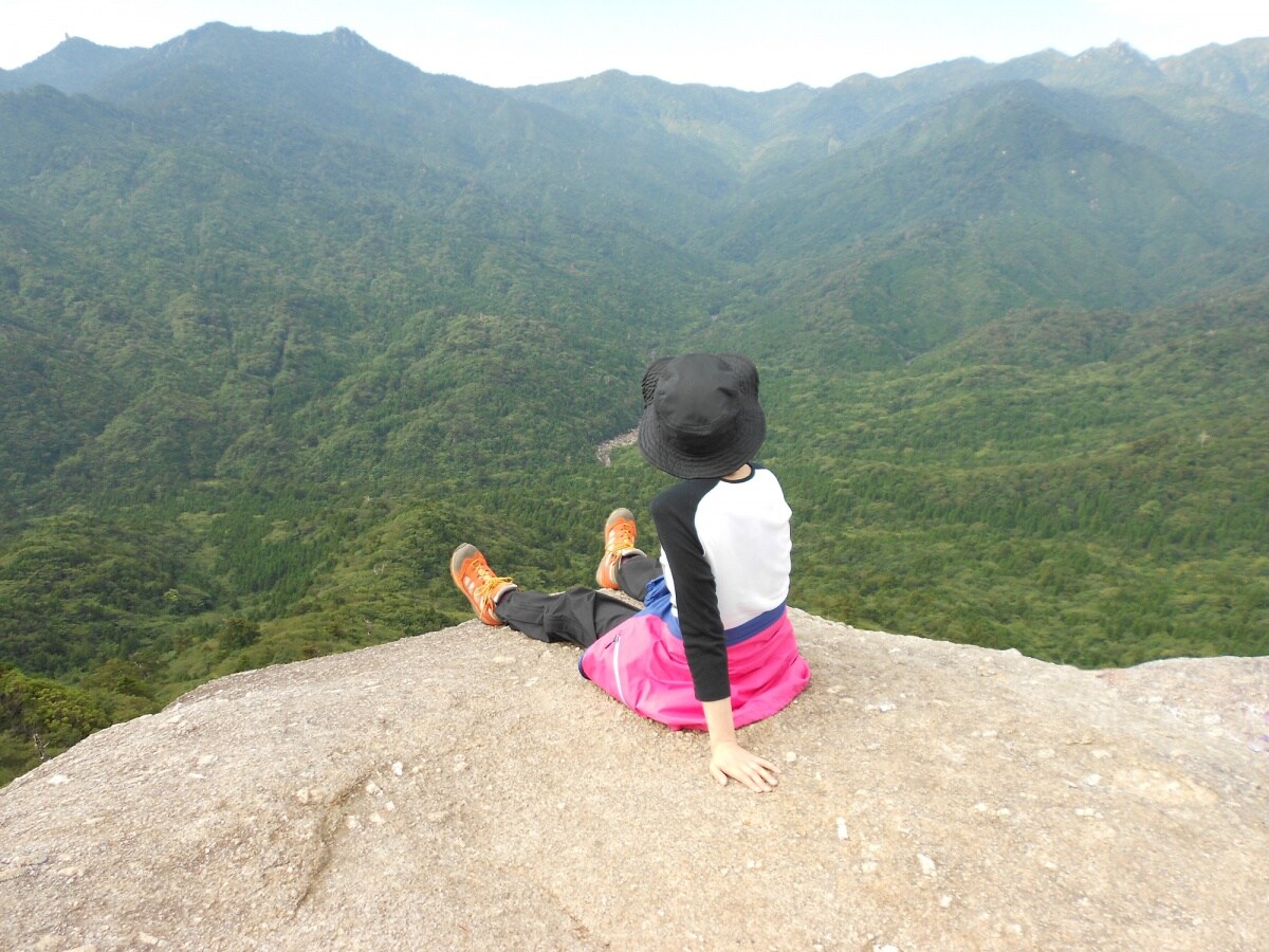 在屋久岛登山