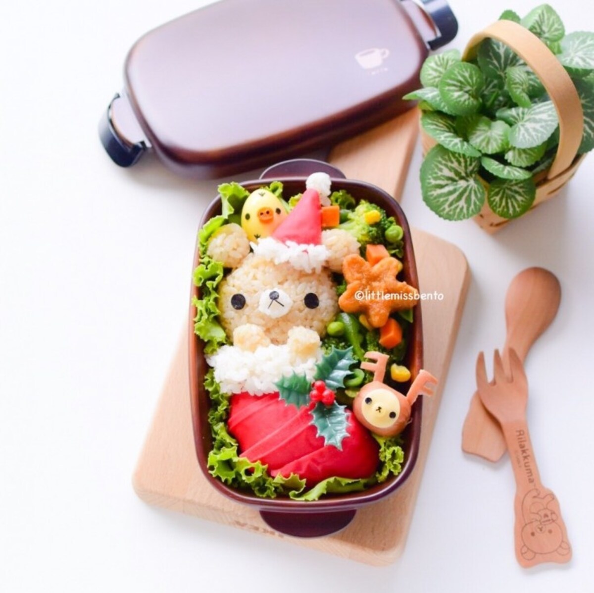 1. Rilakkuma Xmas Stocking Bento