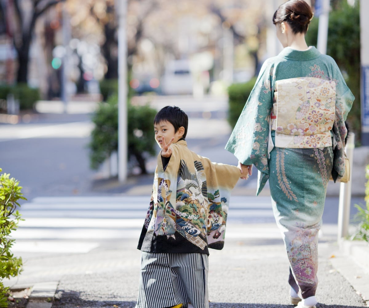 Difference between men's and women's kimono