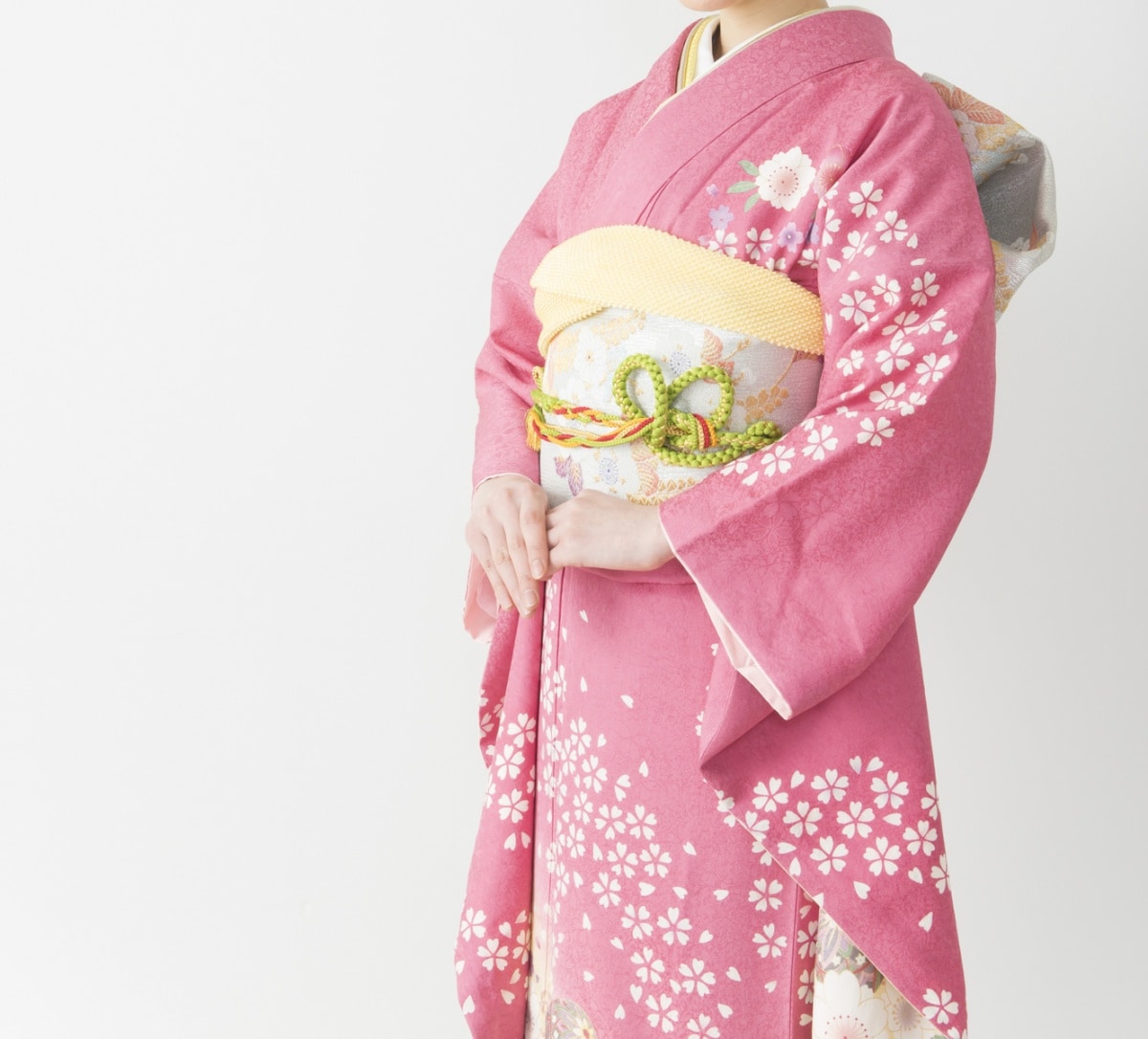 Japanese Men's Yukata Kimono Obi Geta Koshi-himo Set A-4 Japan with  Tracking