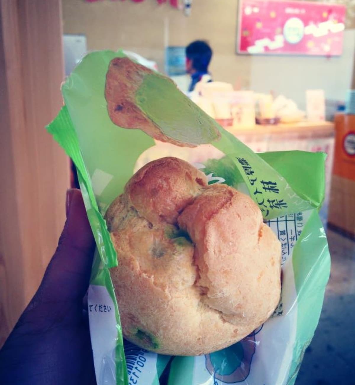 4. Munch on Matcha Choux Cream