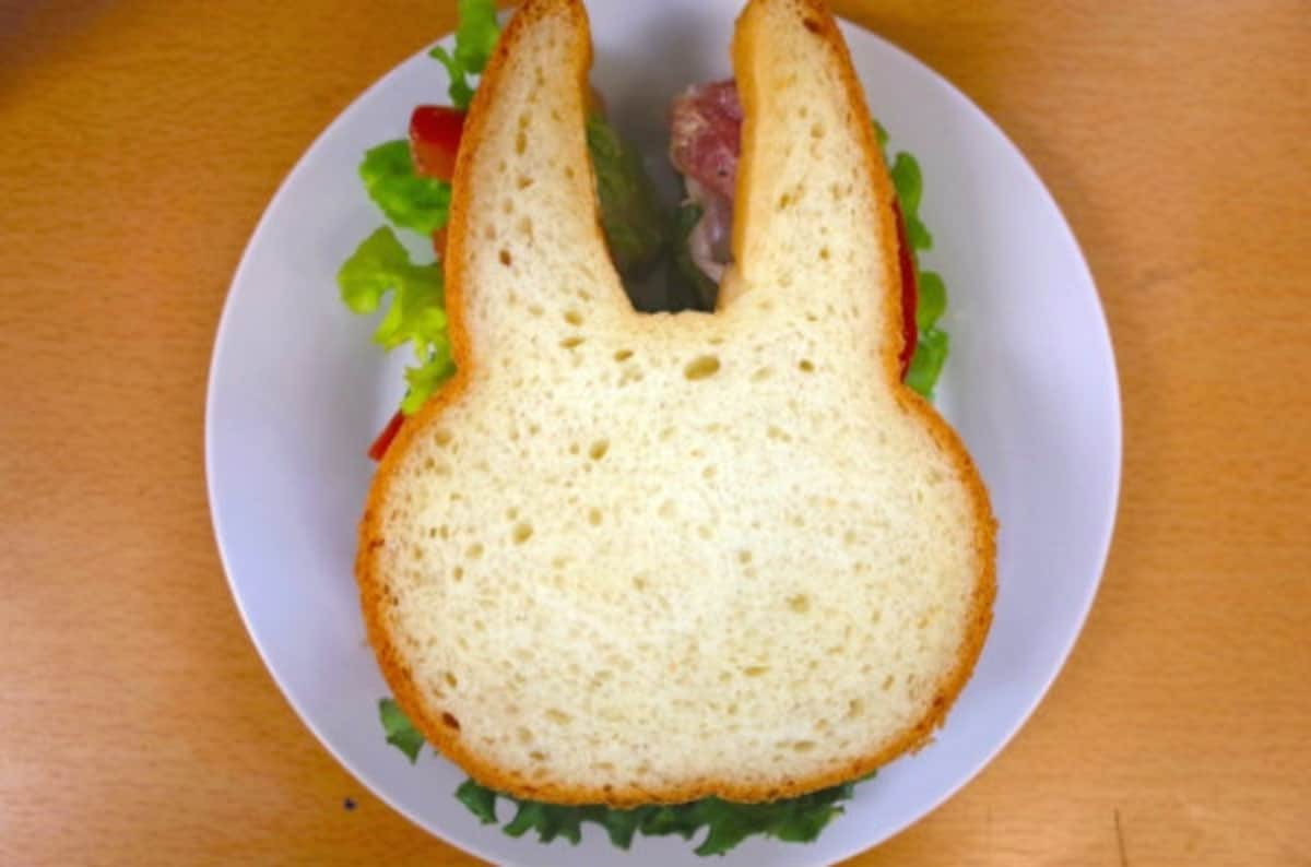 Rabbit bunny Bread Loaf Pan Toast Mold Cotta Japan Gifts Kawaii