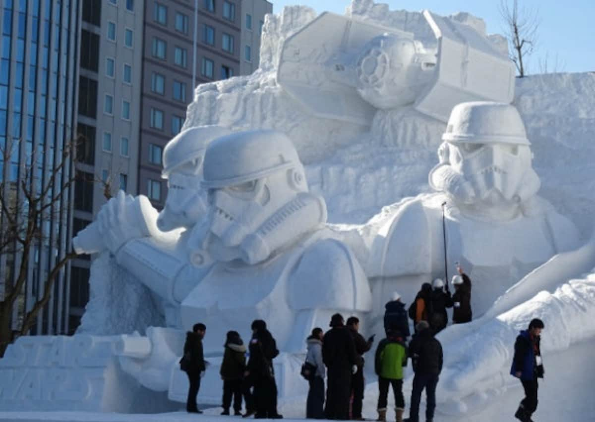 8. Pose By 'Mount Rushmore,' Hokkaido Style