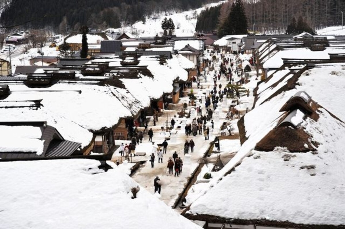 福岛│大內宿雪祭