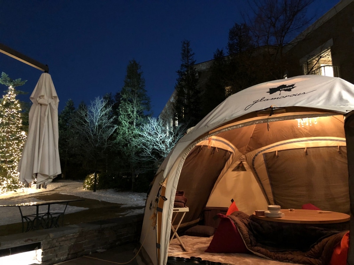 4. Glamping, Eating & Stargazing at the Royal Park Hotel