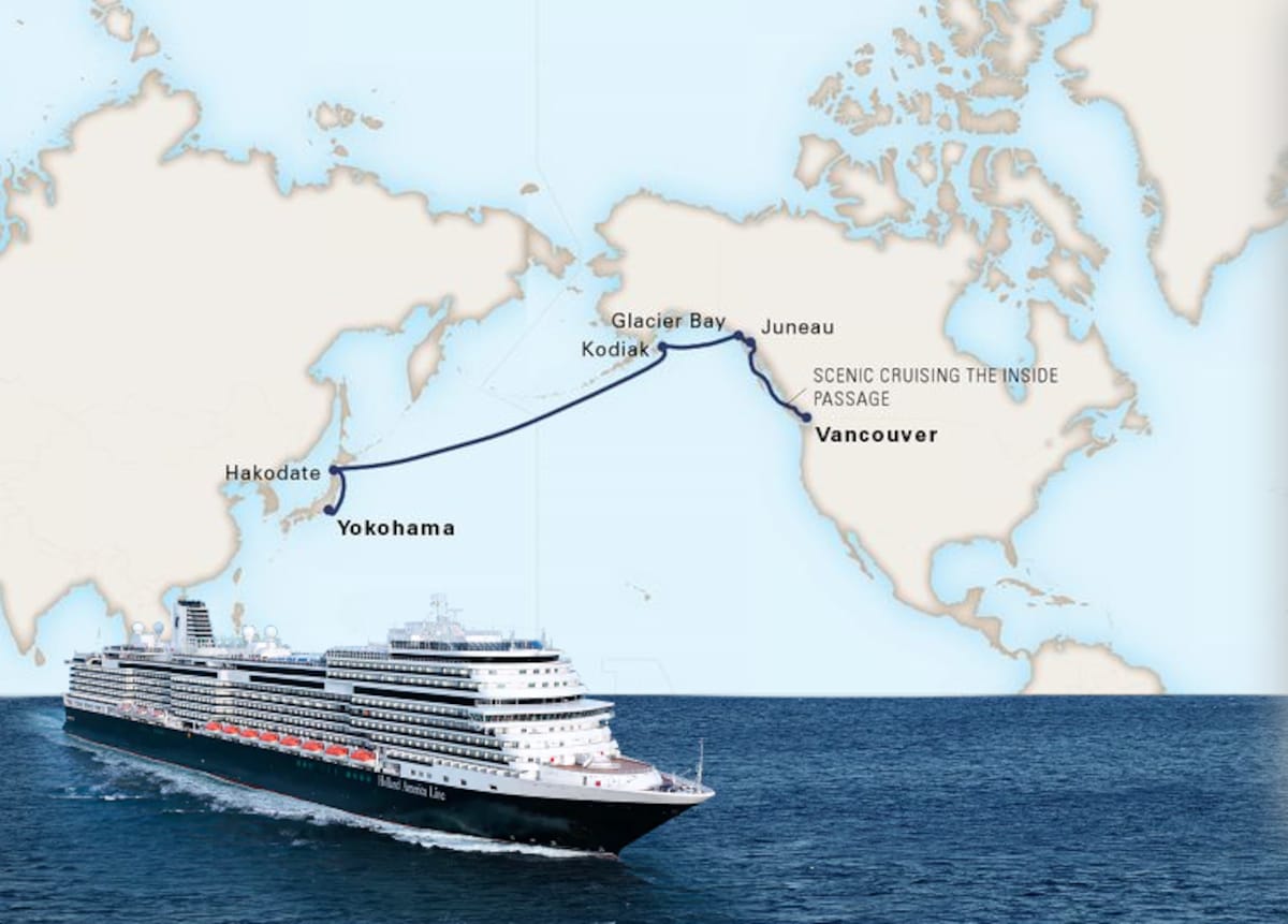 cruise from europe to japan