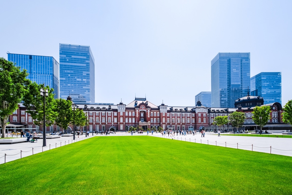 จุดที่ 1 แชะภาพสถานีรถไฟโตเกียว ฝั่งทางออก Marunochi