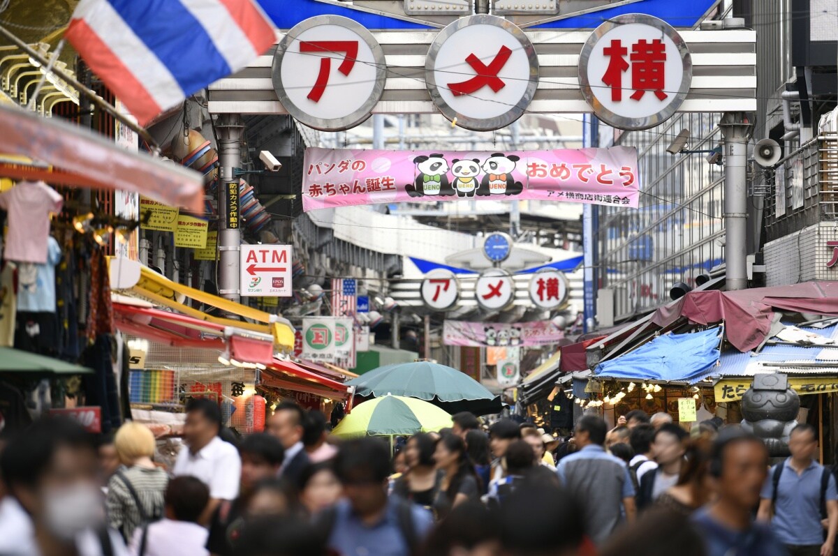 จุดที่ 5  เดินเล่นที่ตลาด Ameyoko อันแสนคึกคัก