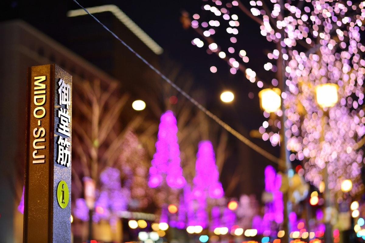 10. งานประดับไฟโอซาก้า มิโดสุจิ อิลลูมิเนชั่น, โอซาก้า (Osaka Midosuji Illumination, Osaka)