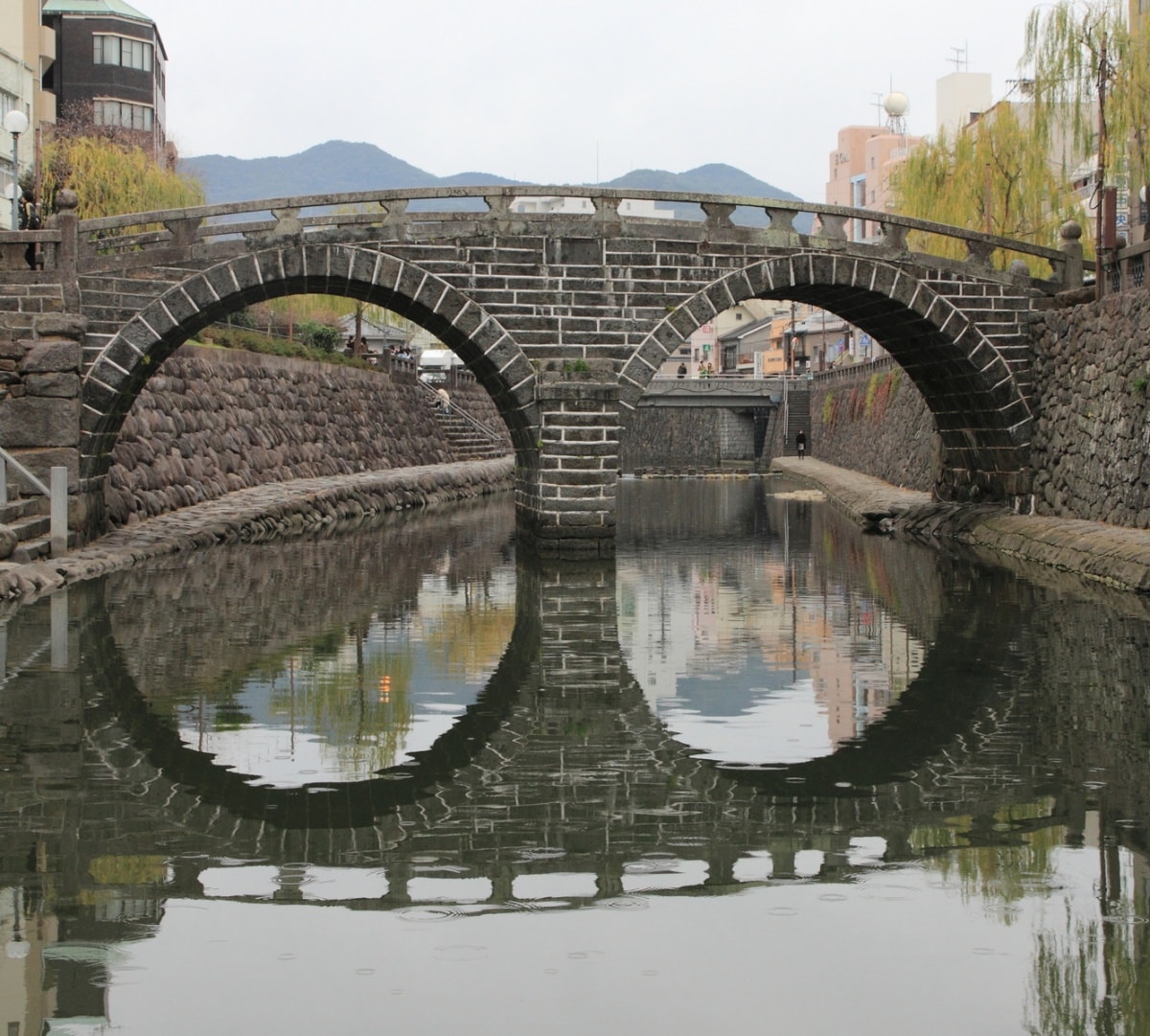 2. สะพานแว่นตาเมกาเนะบาชิ (Meganebashi Bridge)