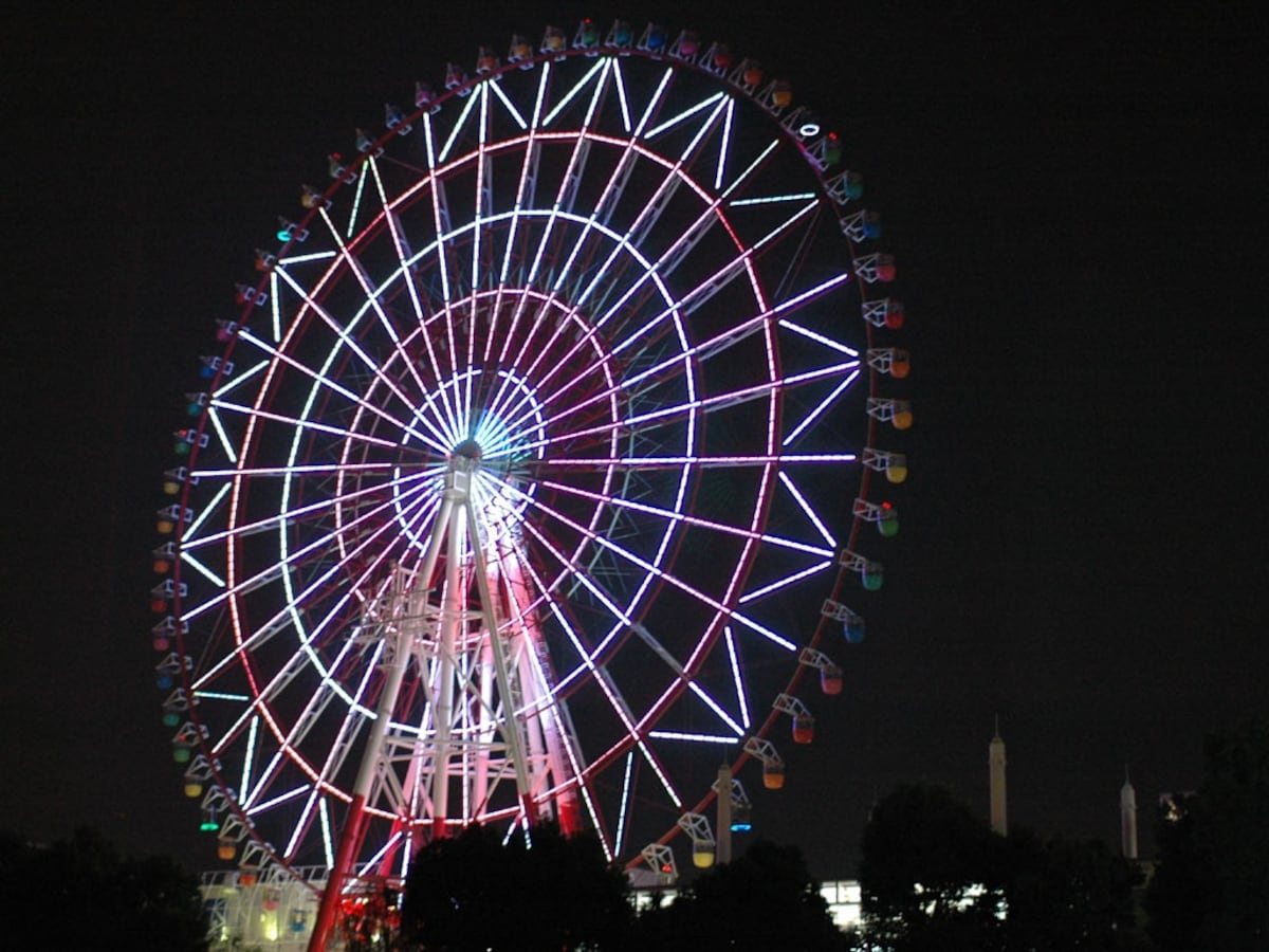 3 ชิงช้าสวรรค์ Daikanransha ที่ Odaiba (Tokyo)