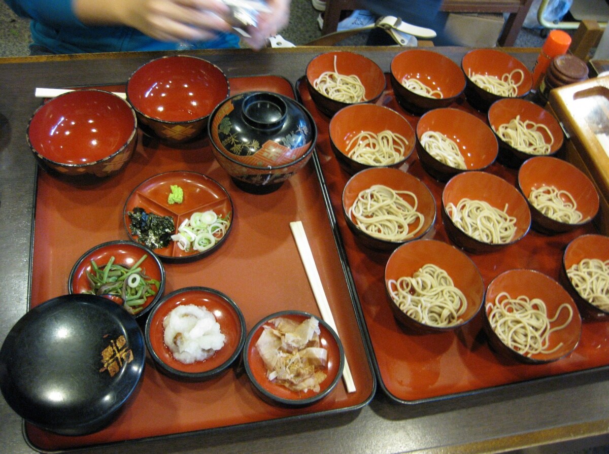 1. วังโกะโซบะ จังหวัดอิวาเตะ (Wanko soba, Iwate)