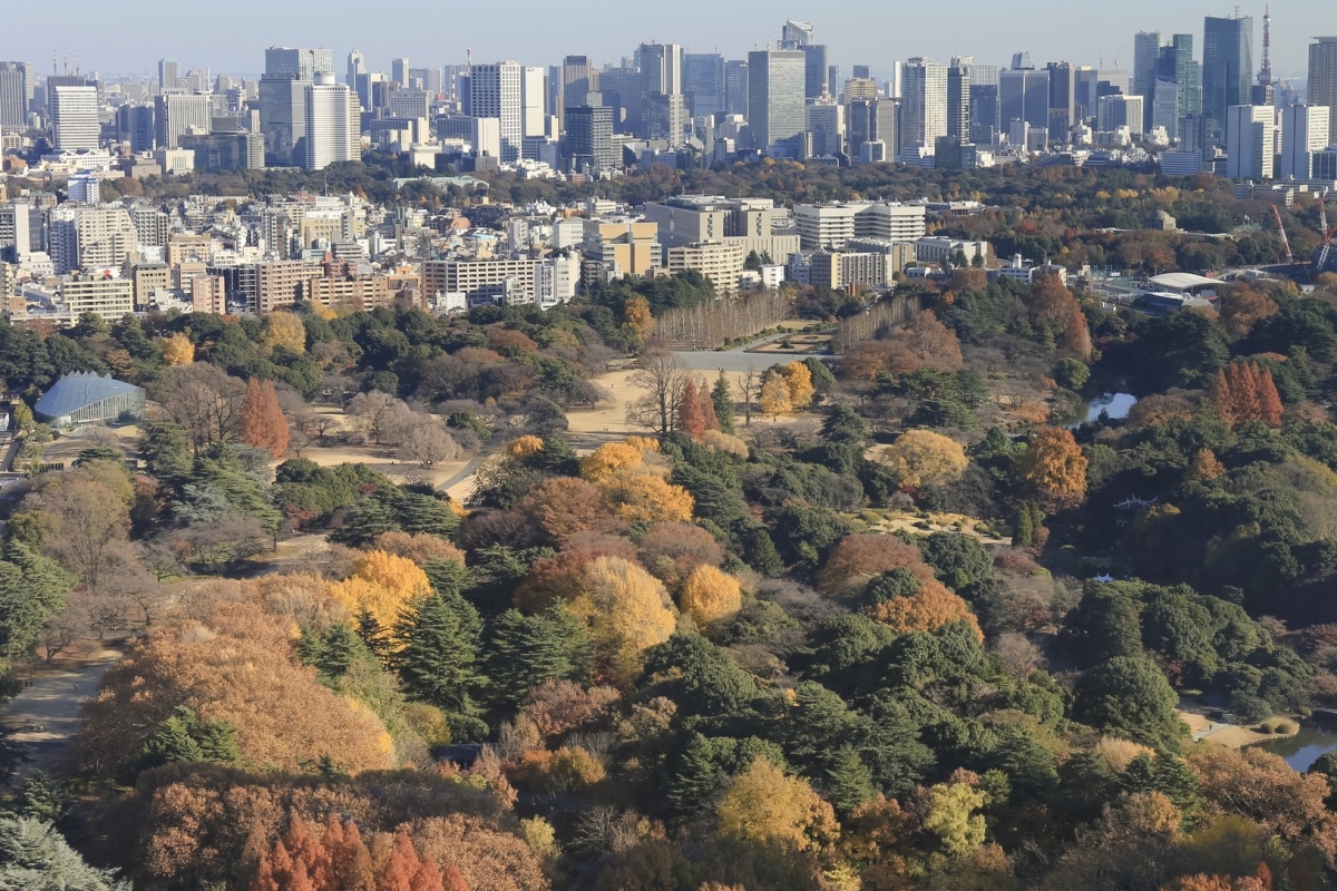 3. สถานีชินจูกุเกียวเอ็นมาเอะ (Shinjuku-gyoemmae Station)