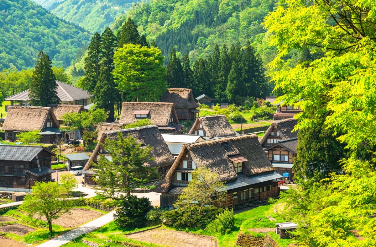 วันที่ 4 หมู่บ้านโกคายามะ (Gokayama) เข้าสู่เขตจังหวัดโทยามะ (Toyama)