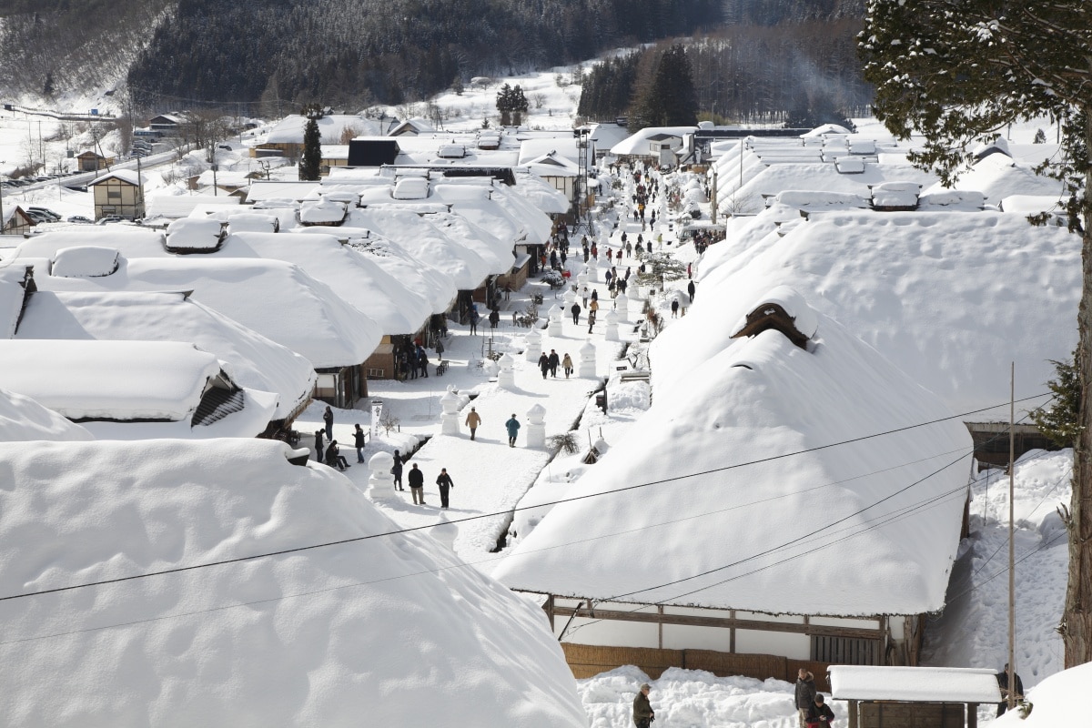 10. หมู่บ้านโบราณโออุจิจูกุ จ. ฟุกุชิมะ(Ouchijuku, Fukushima)