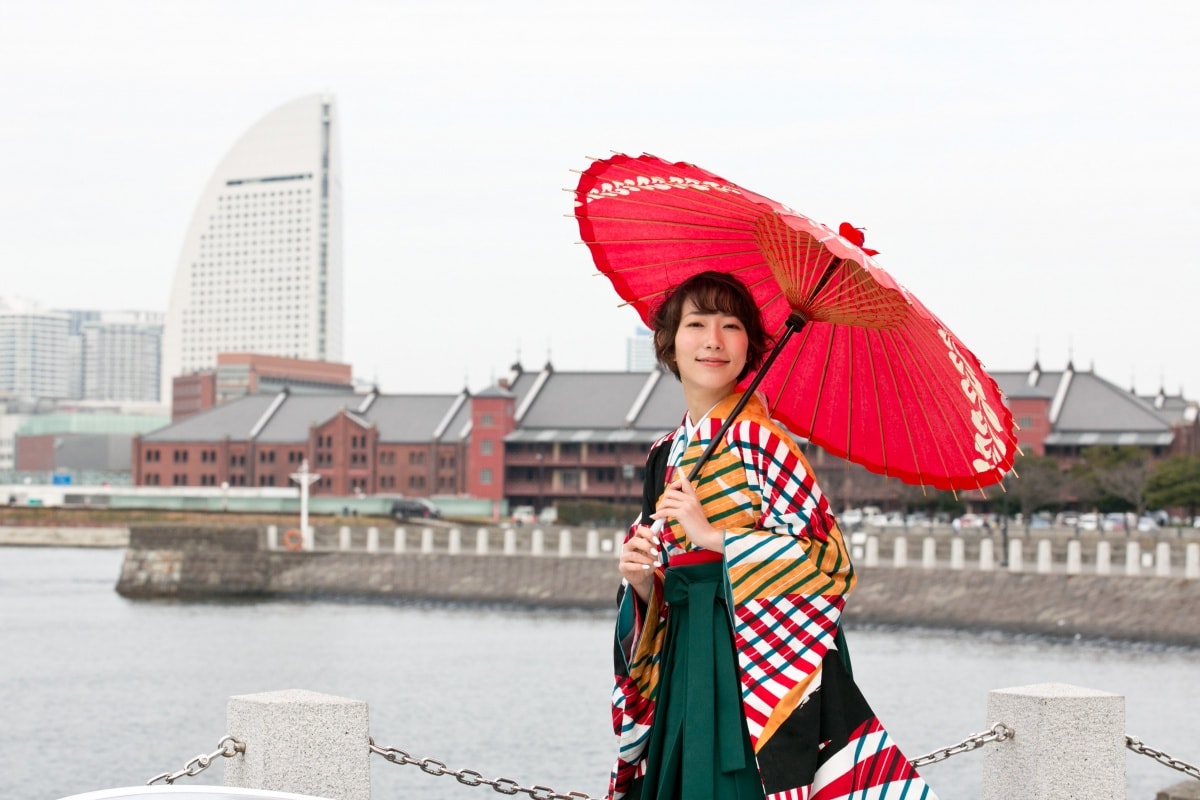 เช่าชุดกิโมโนแบบโบราณที่ Yokohama Kimono-kan