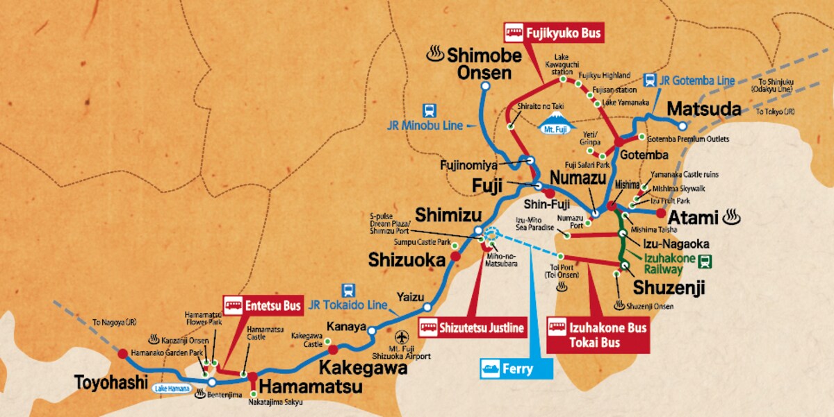 Explore with the Mt. Fuji-Shizuoka Area Tourist Pass Mini