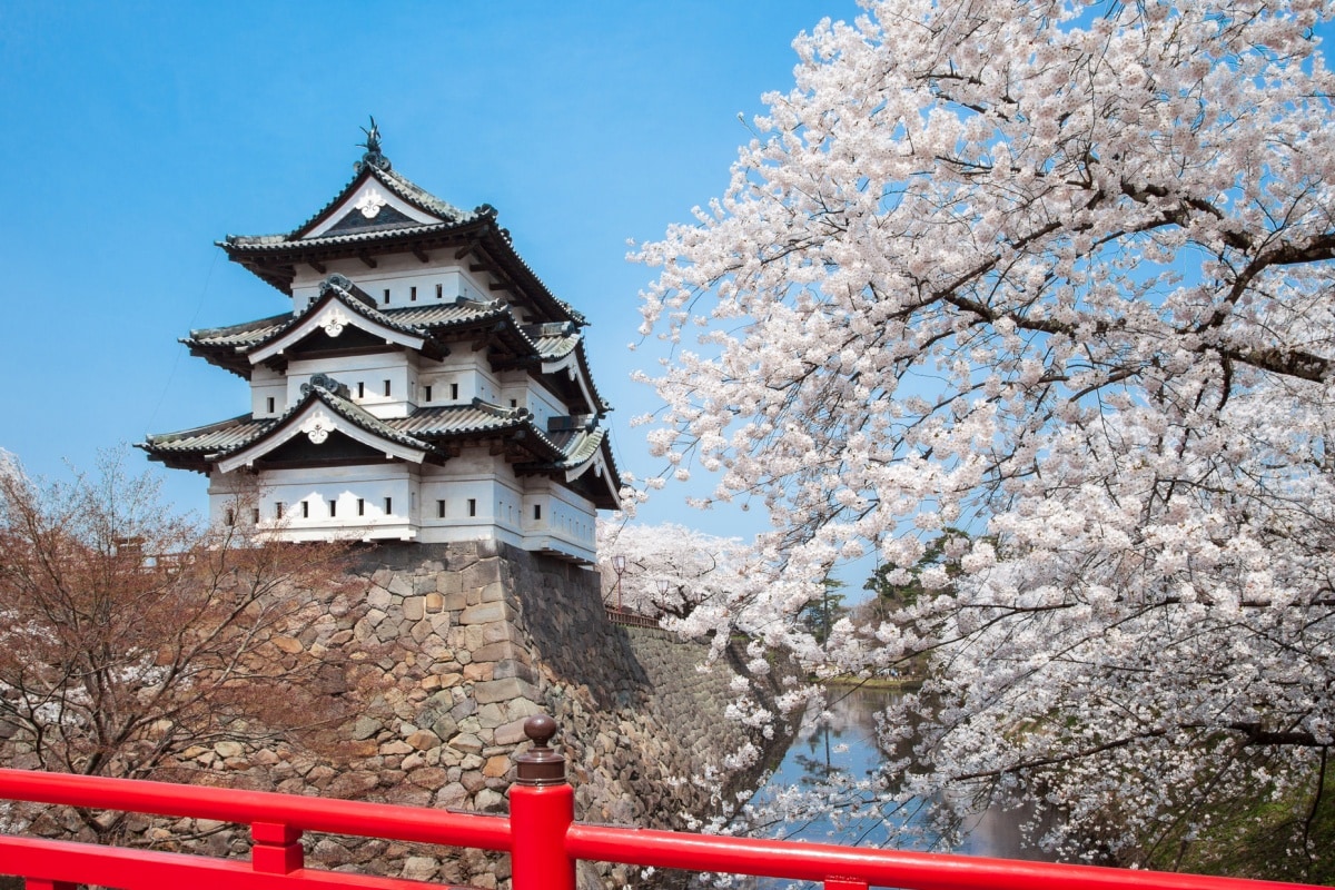 3. ปราสาทฮิโรซากิ จังหวัดอาโอโมริ (Hirosaki Castle, Aomori)