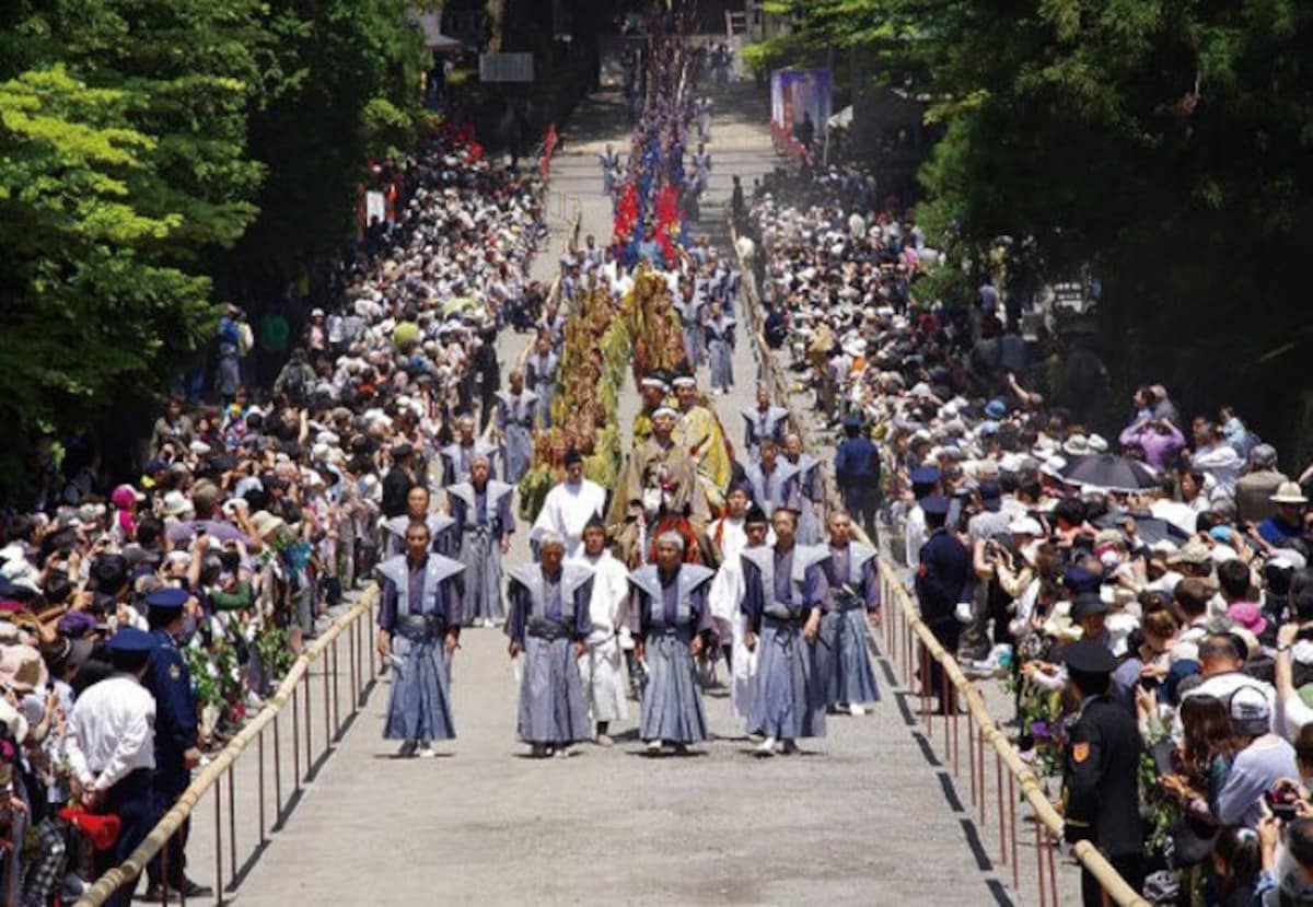 4. เทศกาลฤดูใบไม้ผลินิกโกโทโชกู ชุนคิ ไทไซ (Nikko Toshogu Shrine Spring Grand Festival)：จังหวัดโทชิงิ (Tochigi)