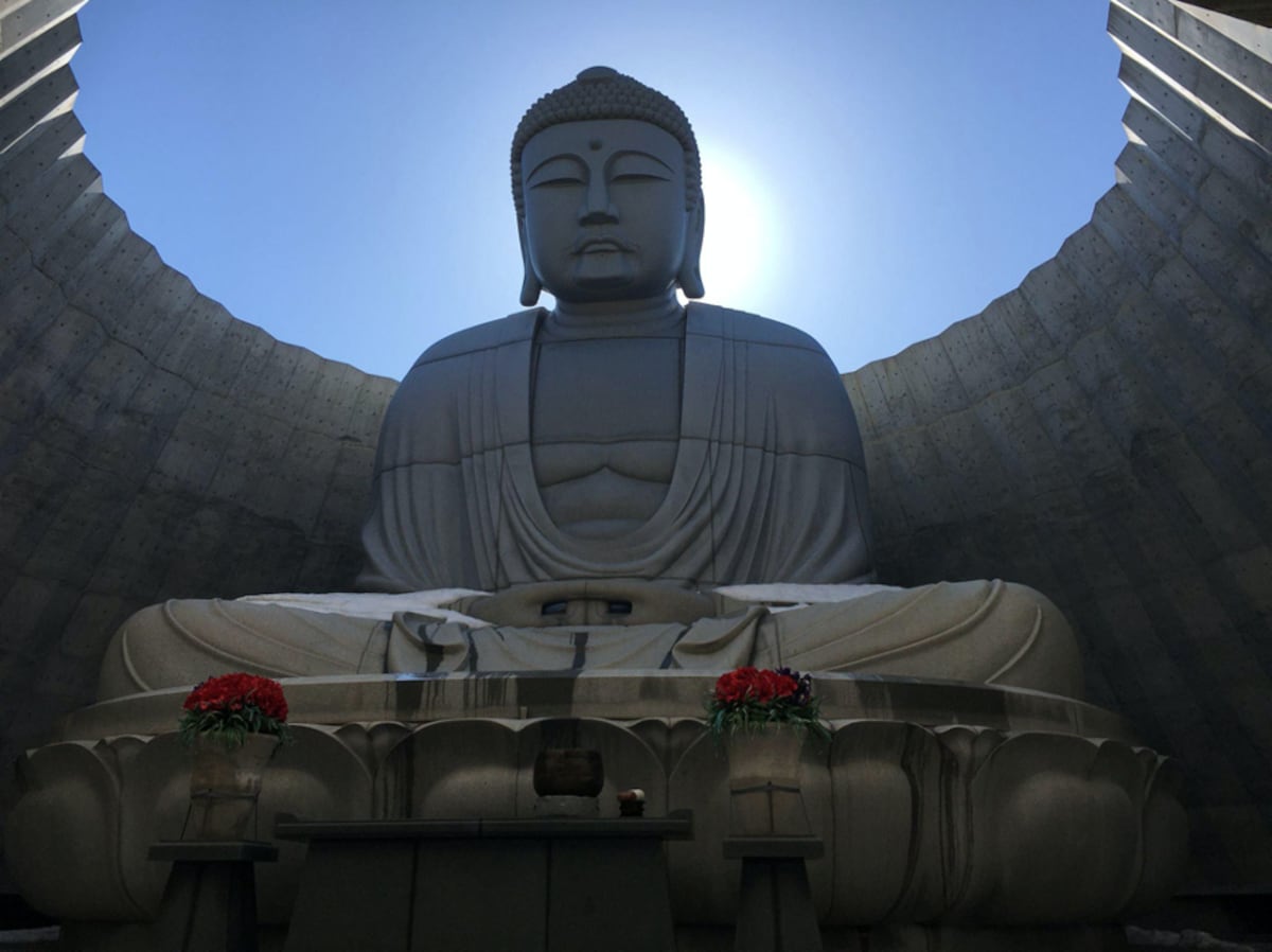 1:30 pm: Hill of the Buddha, Stonehenge, Moai Easter Island Statues