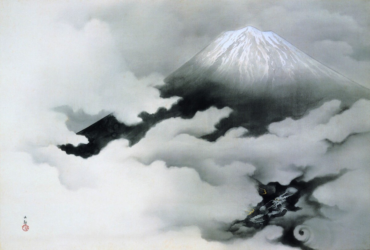 "Taikan is best known for his stunning images of Mt. Fuji, which he is said to have painted more than a thousand times."