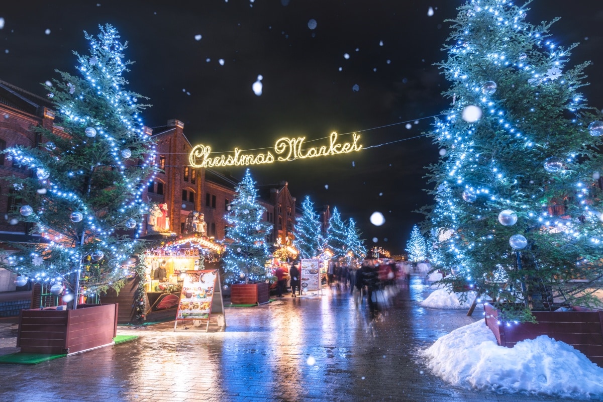 3. ตลาดคริสต์มาส โกดังอิฐแดงโยโกฮาม่า จังหวัดคานางาวะ (Christmas Market in Yokohama Red Brick Warehouse, Kanagawa)