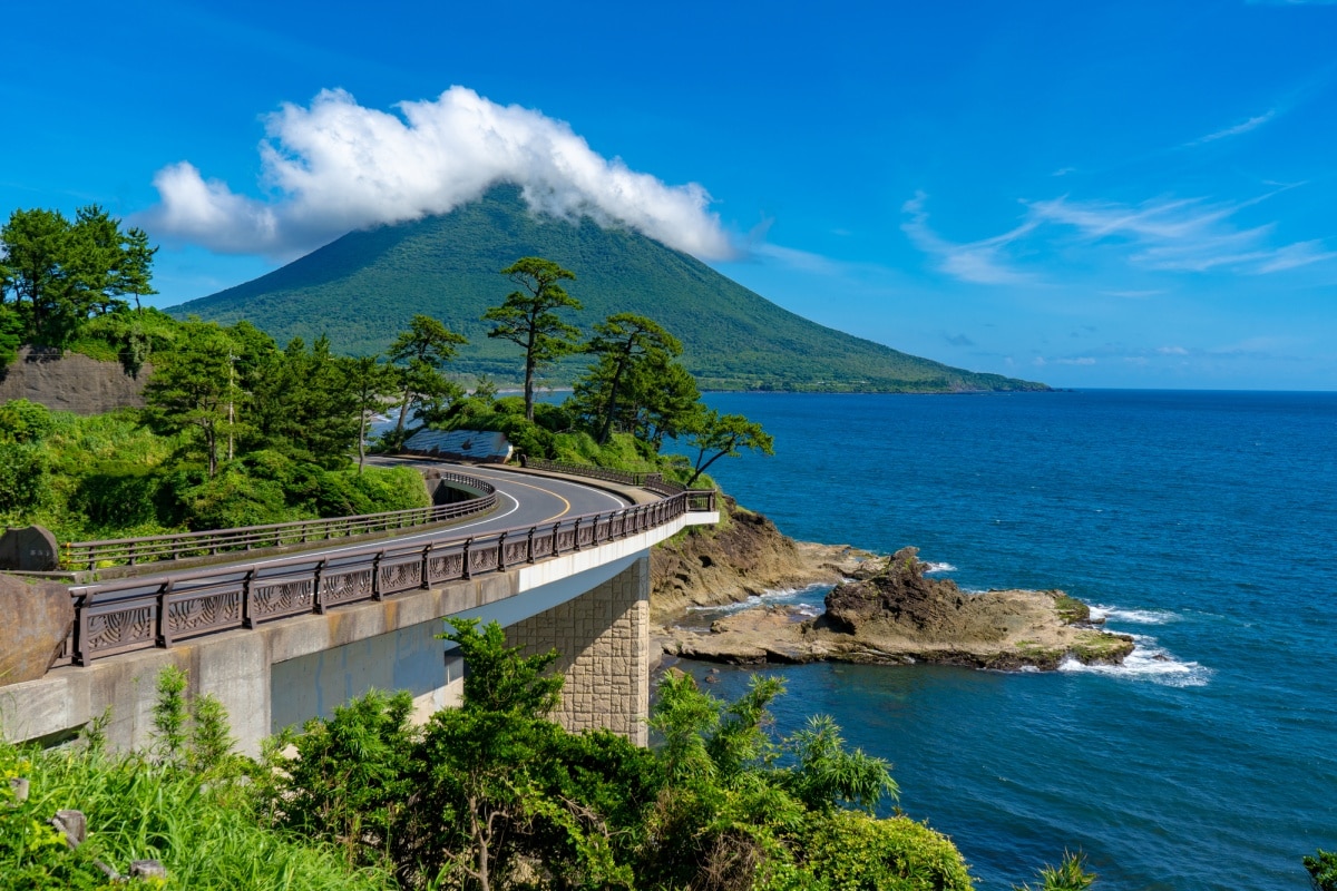 4. ภูเขาไคมงดาเกะ (Mt.Kaimondake) จังหวัดคาโกชิมะ (Kagoshima)