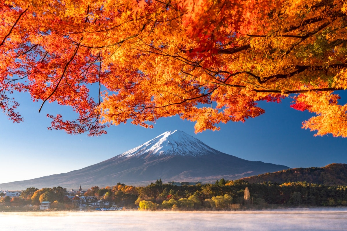 8. ทะเลสาบคาวางุจิโกะ จังหวัดยามานาชิ (Lake Kawaguchiko, Yamanashi)