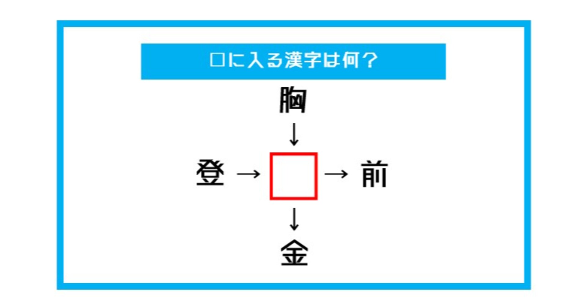 【漢字穴埋めクイズ】□に入る漢字は何？（第410問）