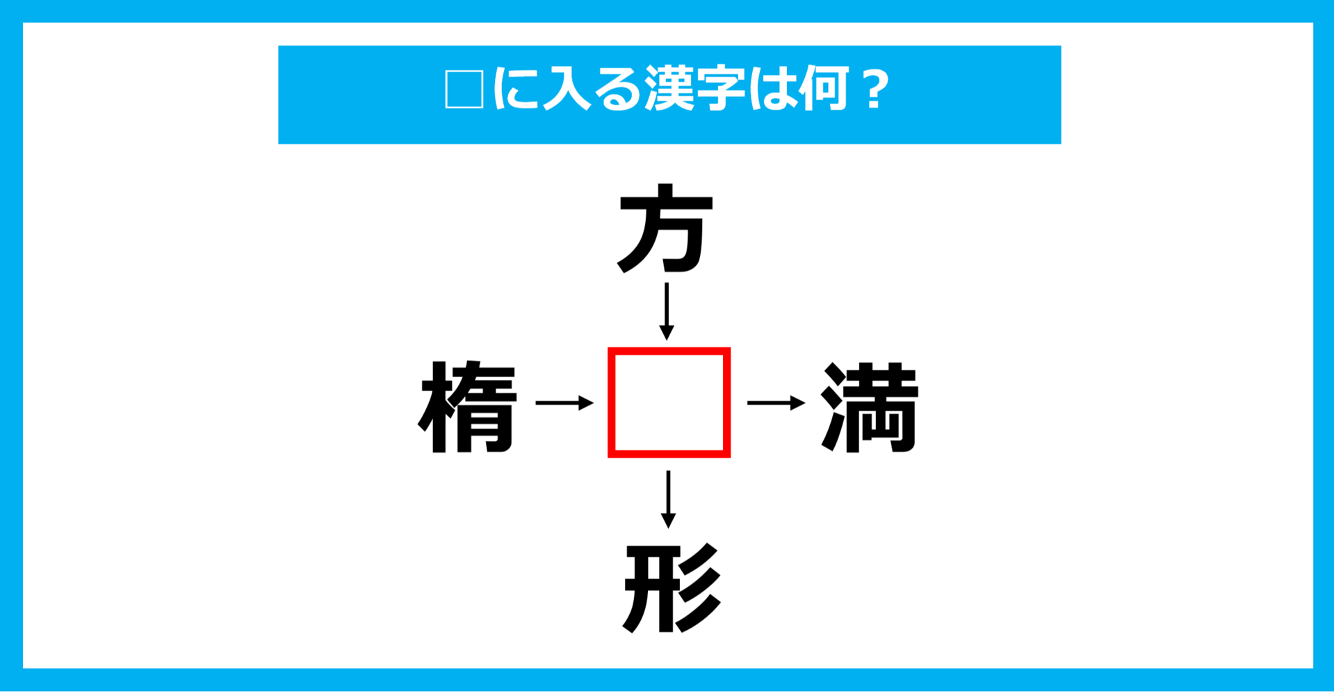 【漢字穴埋めクイズ】□に入る漢字は何？（第1567問）