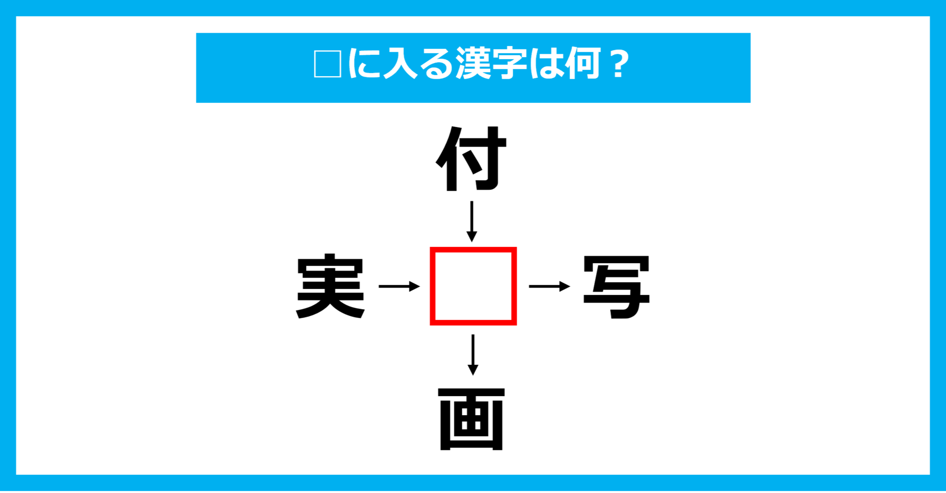 【漢字穴埋めクイズ】□に入る漢字は何？（第1977問）