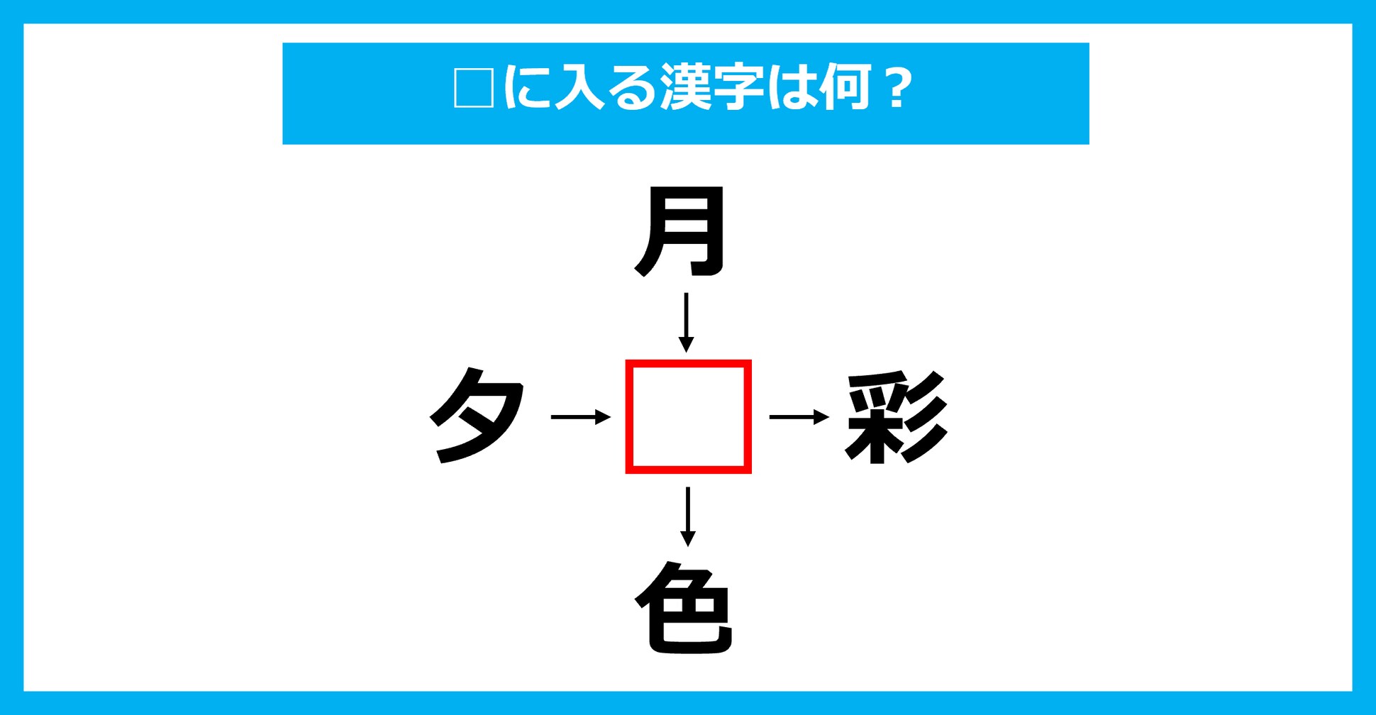 【漢字穴埋めクイズ】□に入る漢字は何？（第2182問）