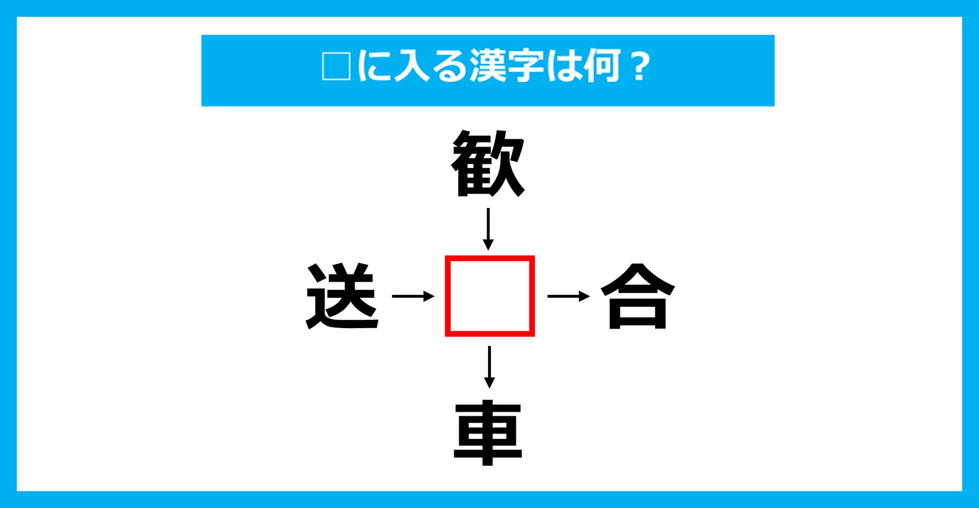 【漢字穴埋めクイズ】□に入る漢字は何？（第2213問）