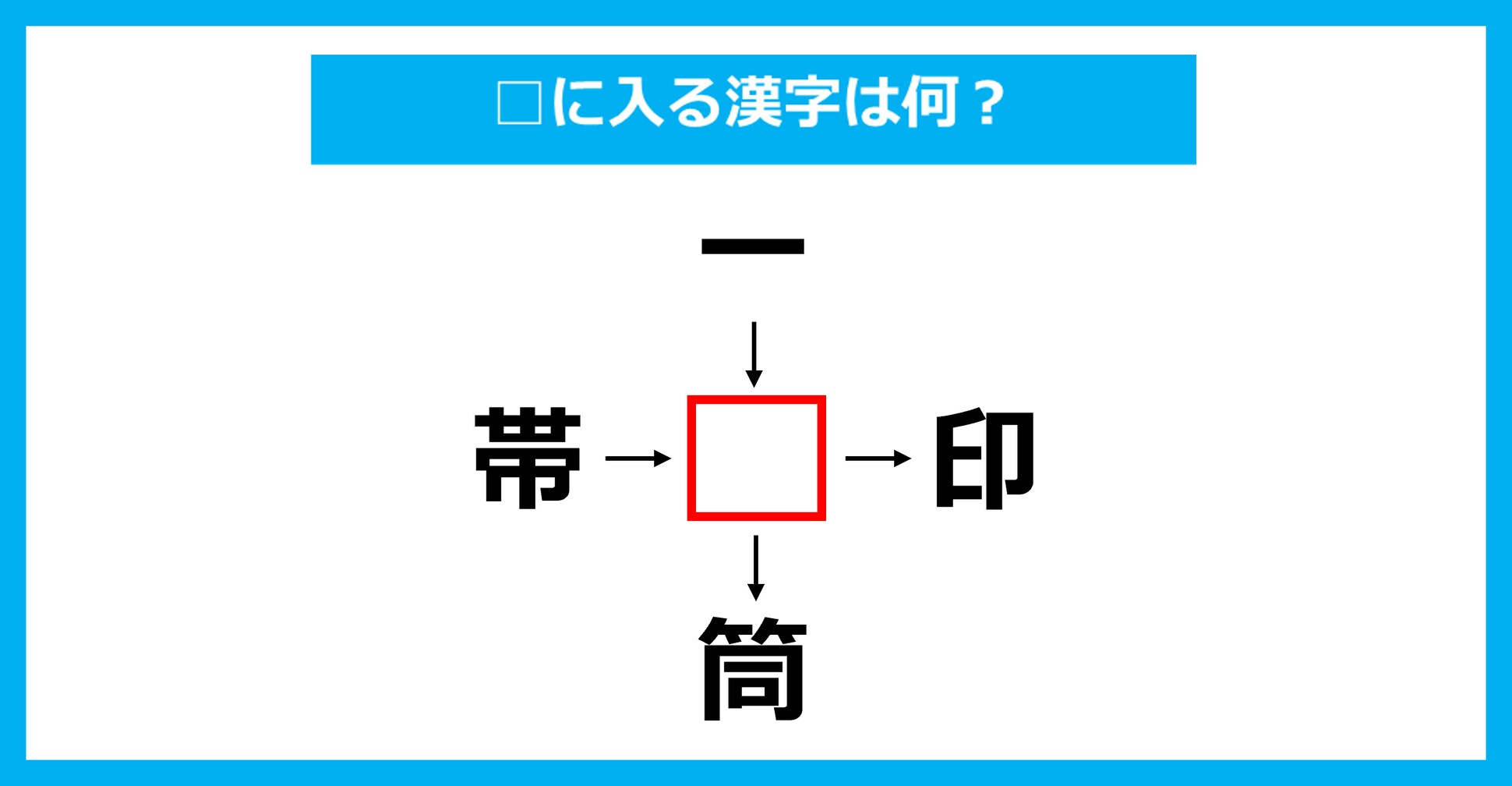 【漢字穴埋めクイズ】□に入る漢字は何？（第2332問）