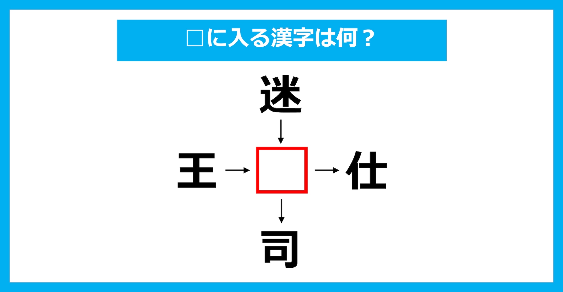 【漢字穴埋めクイズ】□に入る漢字は何？（第2493問）