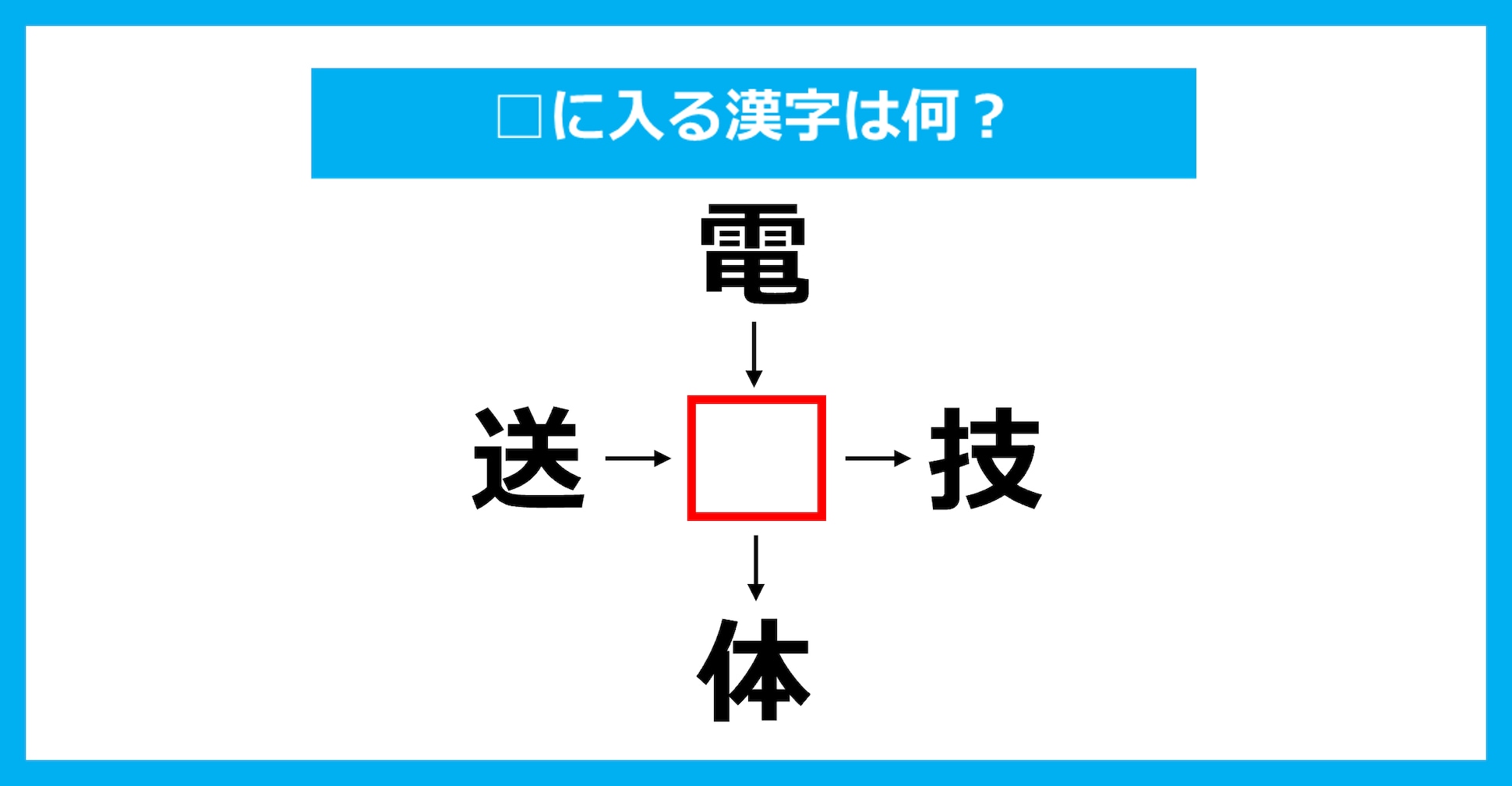 【漢字穴埋めクイズ】□に入る漢字は何？（第2494問）