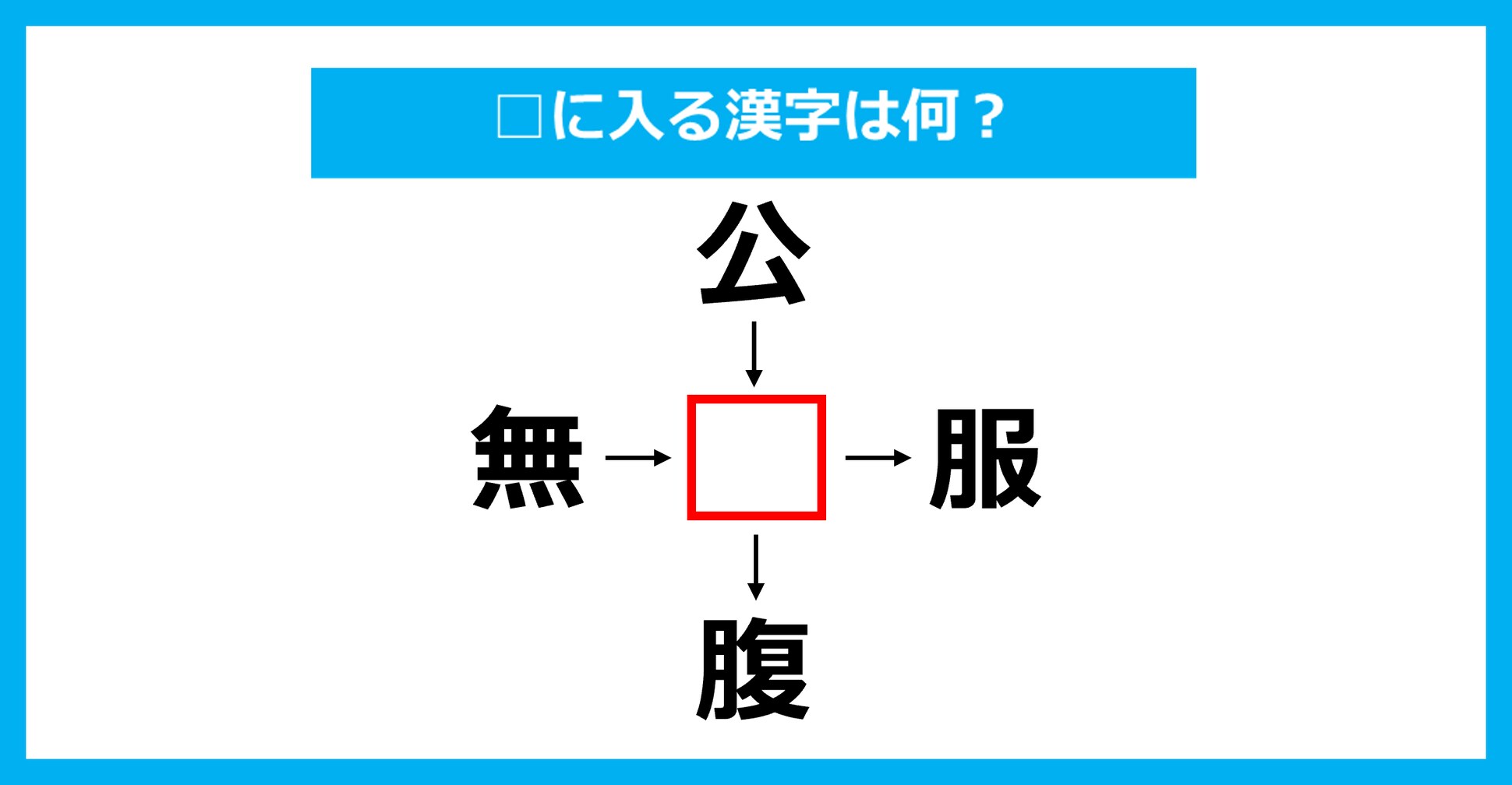 【漢字穴埋めクイズ】□に入る漢字は何？（第2517問）