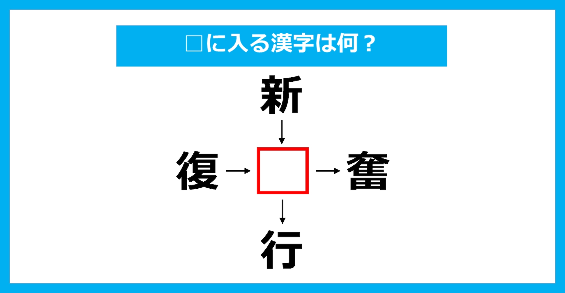 【漢字穴埋めクイズ】□に入る漢字は何？（第2539問）