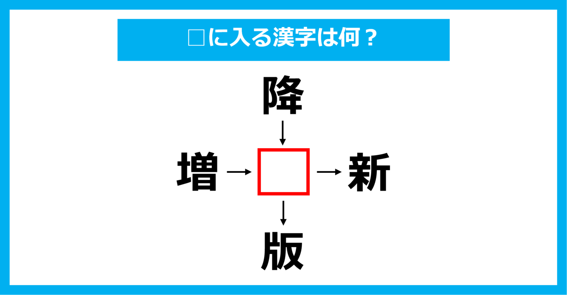 【漢字穴埋めクイズ】□に入る漢字は何？（第2672問）