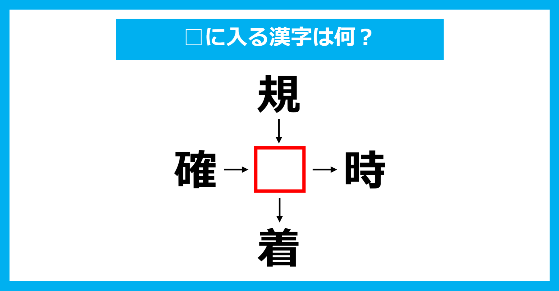 【漢字穴埋めクイズ】□に入る漢字は何?(第2685問)