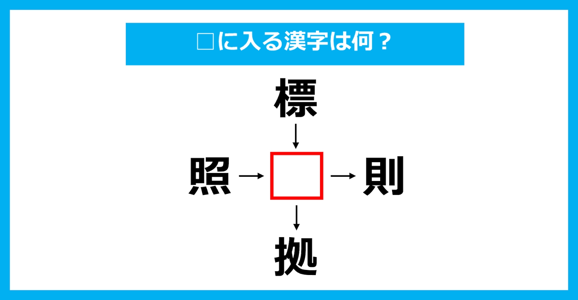 【漢字穴埋めクイズ】□に入る漢字は何？（第3307問）