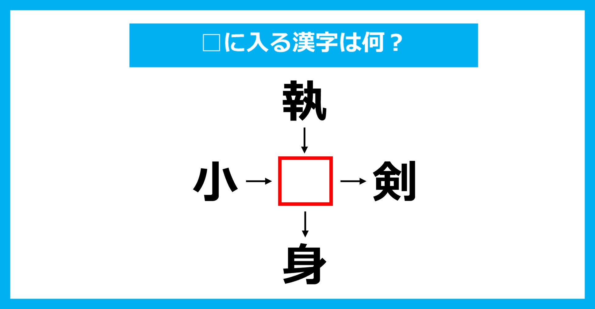 【漢字穴埋めクイズ】□に入る漢字は何？（第3327問）