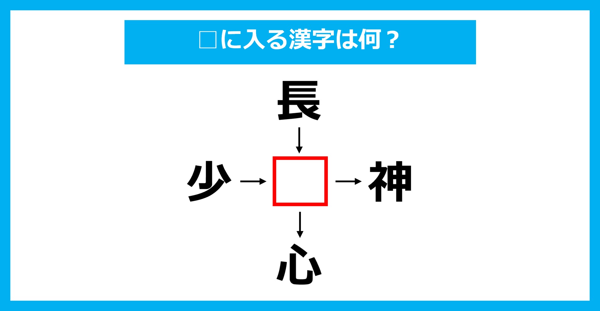 【漢字穴埋めクイズ】□に入る漢字は何？（第3425問）
