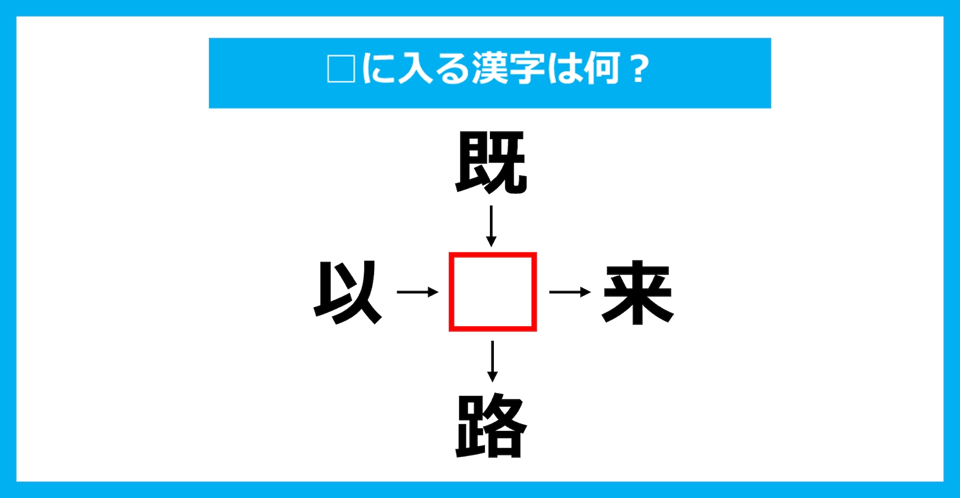 【漢字穴埋めクイズ】□に入る漢字は何？（第3489問）