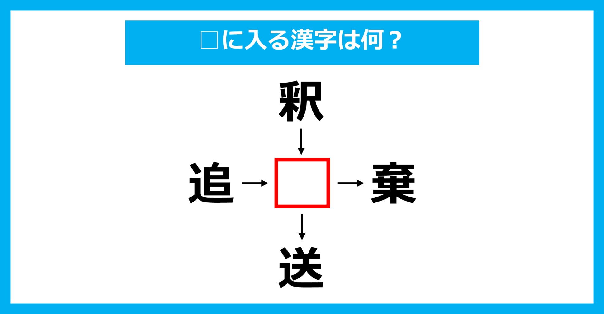【漢字穴埋めクイズ】□に入る漢字は何？（第3607問）