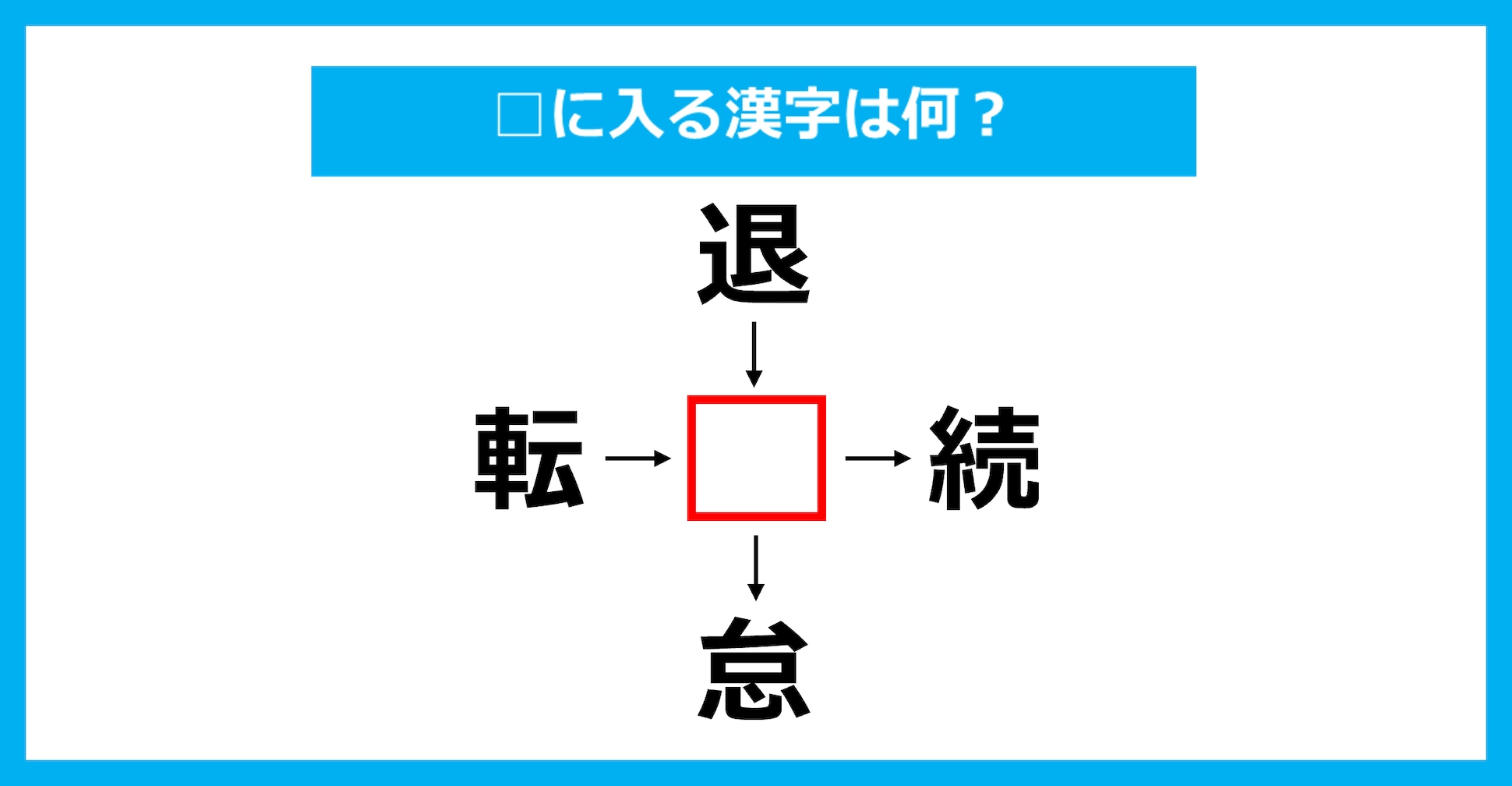 【漢字穴埋めクイズ】□に入る漢字は何？（第3671問）