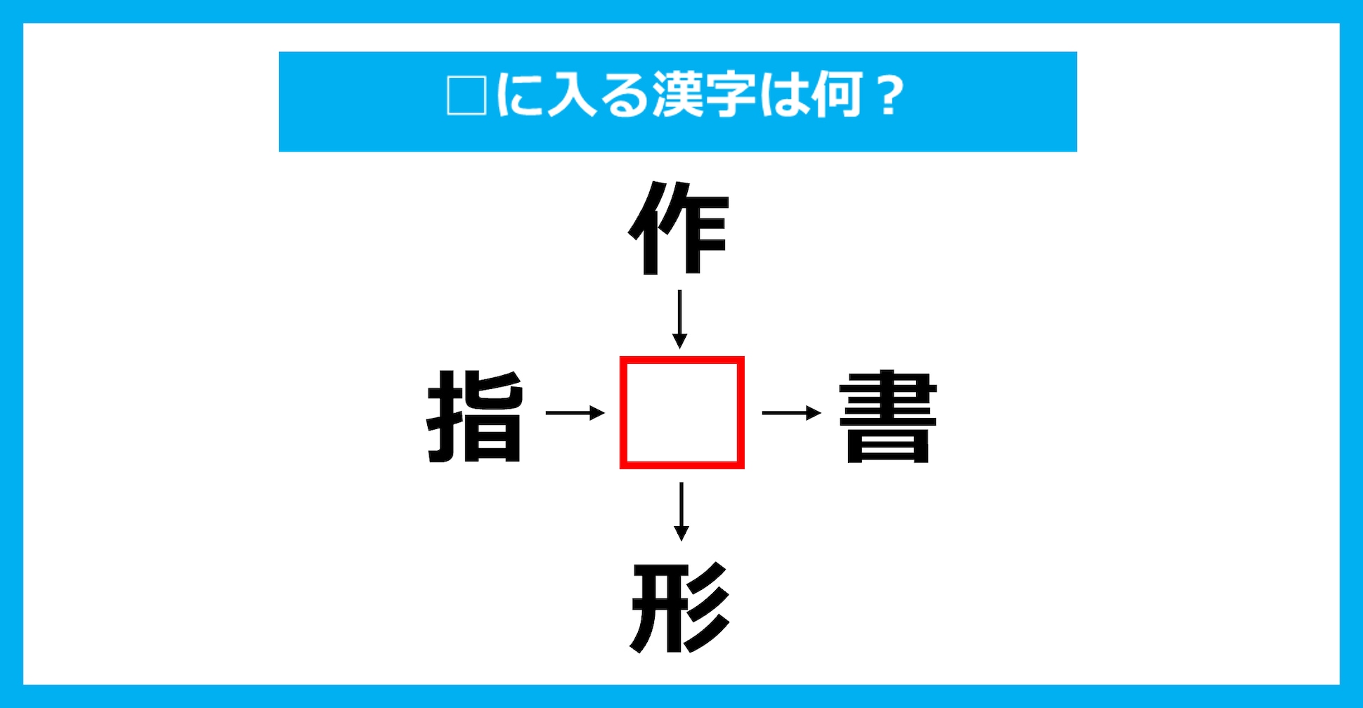 【漢字穴埋めクイズ】□に入る漢字は何？（第3929問）